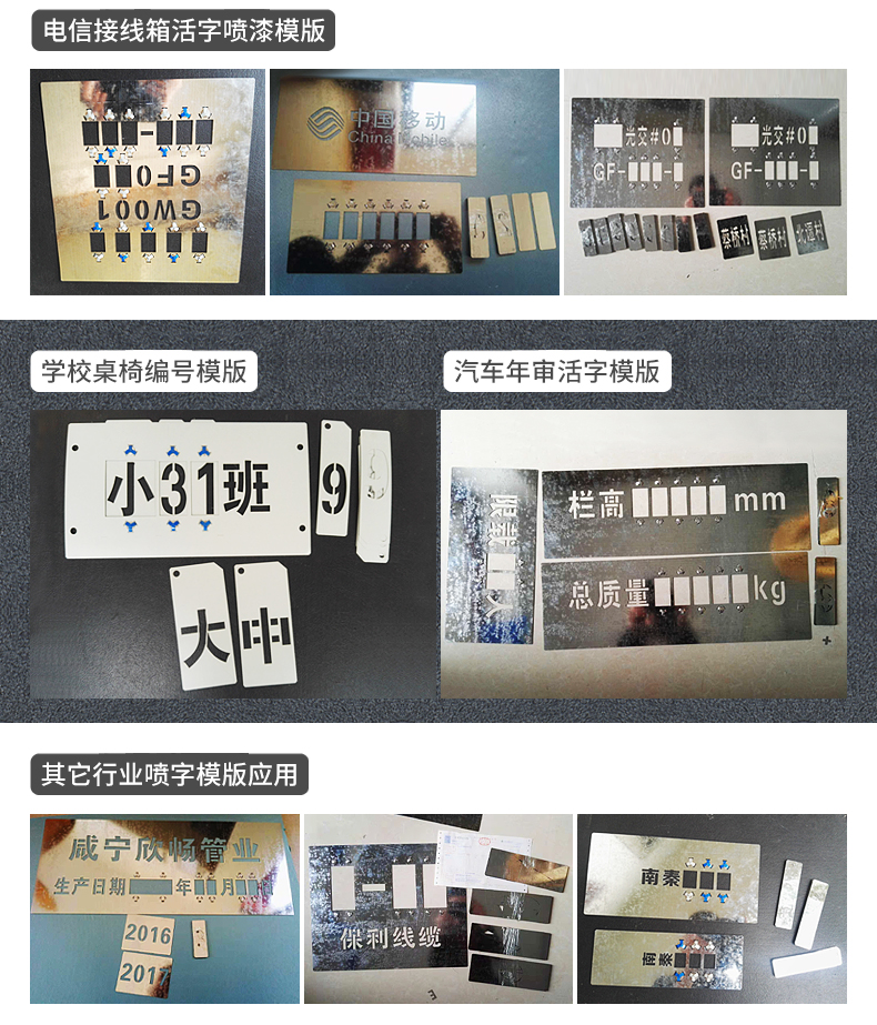 镂空字喷漆模板 铁皮插卡式广告牌与空心字制作的专业指南